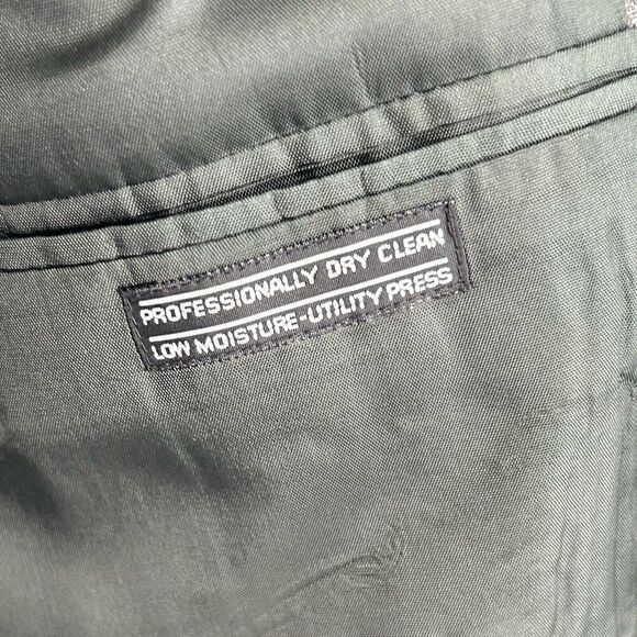 David Taylor Sport Coat Blazer Mens 48L Gray Gold Button Detail - Picture 10 of 16